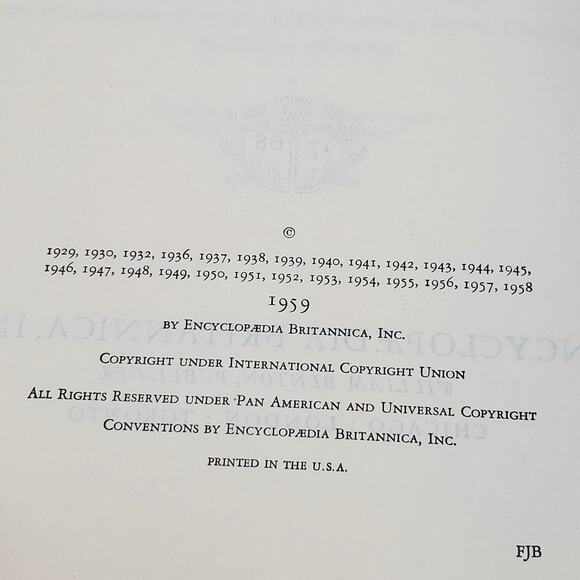 1959 Edition Encyclopedia Britannica Vtg HC Volume 3 BALTIM to BRAIL Educational - Picture 8 of 13